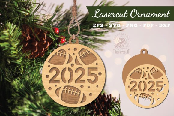 2025 American Football Laser Cut: Ornamental Design for Local Brand Packaging