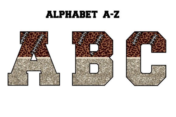 American Football Alphabet Sublimation3: Graphics & Illustrations for Bold Editorial Impact