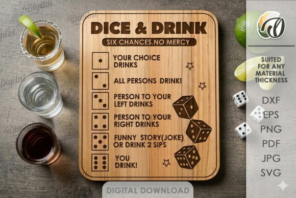Drinking Game Laser Cut Adds Playful Charm to Board Game Branding