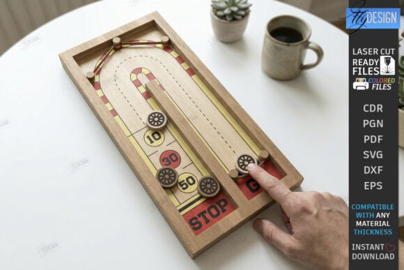 Fast Sling Puck Board Game Laser Cut Designs for Playful Branding
