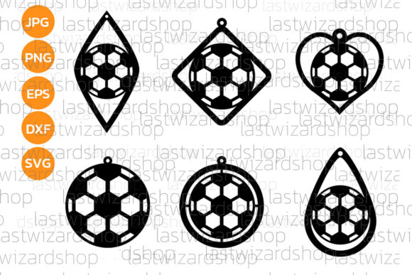 Football Earrings SVG: Laser-Cut Elegance for Blog Graphics & Content Publishing