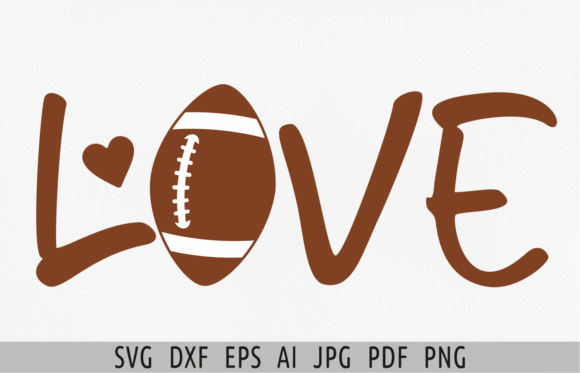 Football Love SVG: A Vibrant Graphic for Sports-Themed Content & Editorial Design