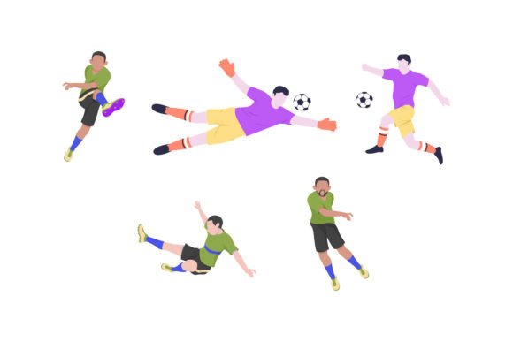 Football People Collection: Dynamic Graphics for Local Business Branding