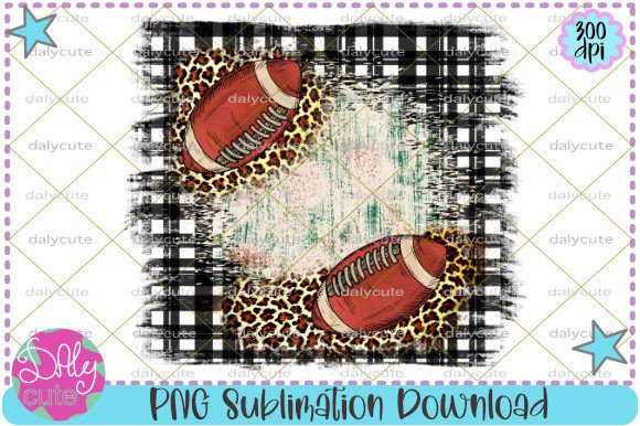 Football Plaid Sublimation Grunge Graphics for Print Templates