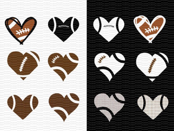 Heart Heart Shape Football Ball: A Playful Graphic for Blog and Print Templates