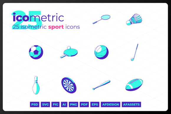Icometric - Sport Icons: A Practical Graphics Toolkit for Digital Sellers