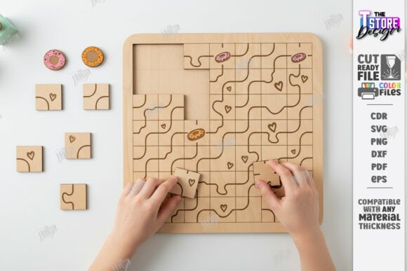 Laser Cut Labyrinth Board Game for Crafters & Small Businesses