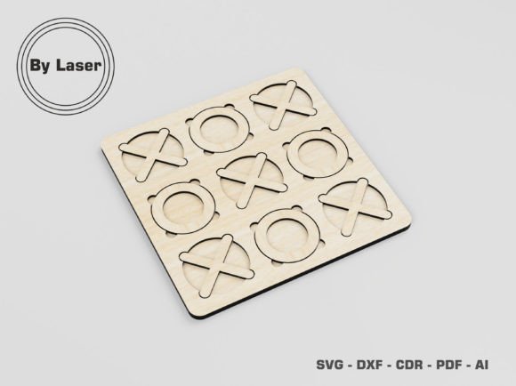 Laser Cut Tic Tac Toe for Craft Business Games