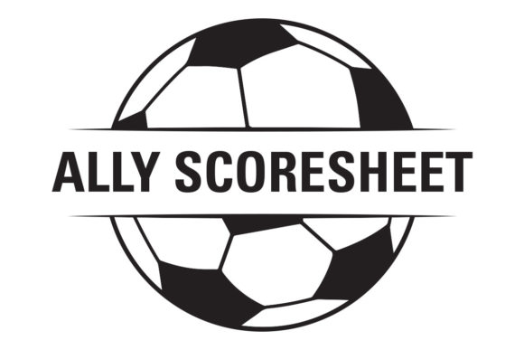 Monogram Soccer Ball Split – A Playful Graphic for Sports-Themed Digital Products