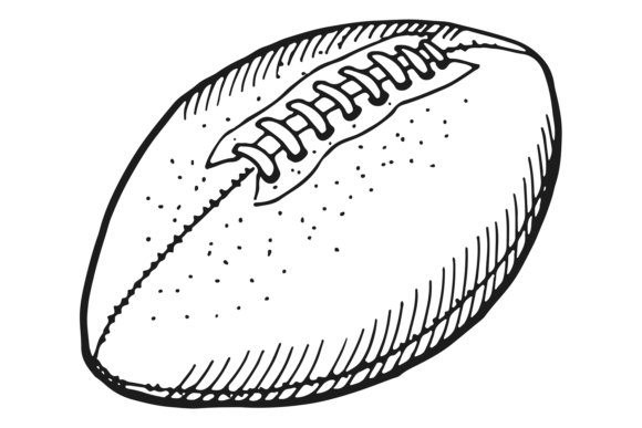 Rugby Ball & American Football Symbol Graphics for Local Branding